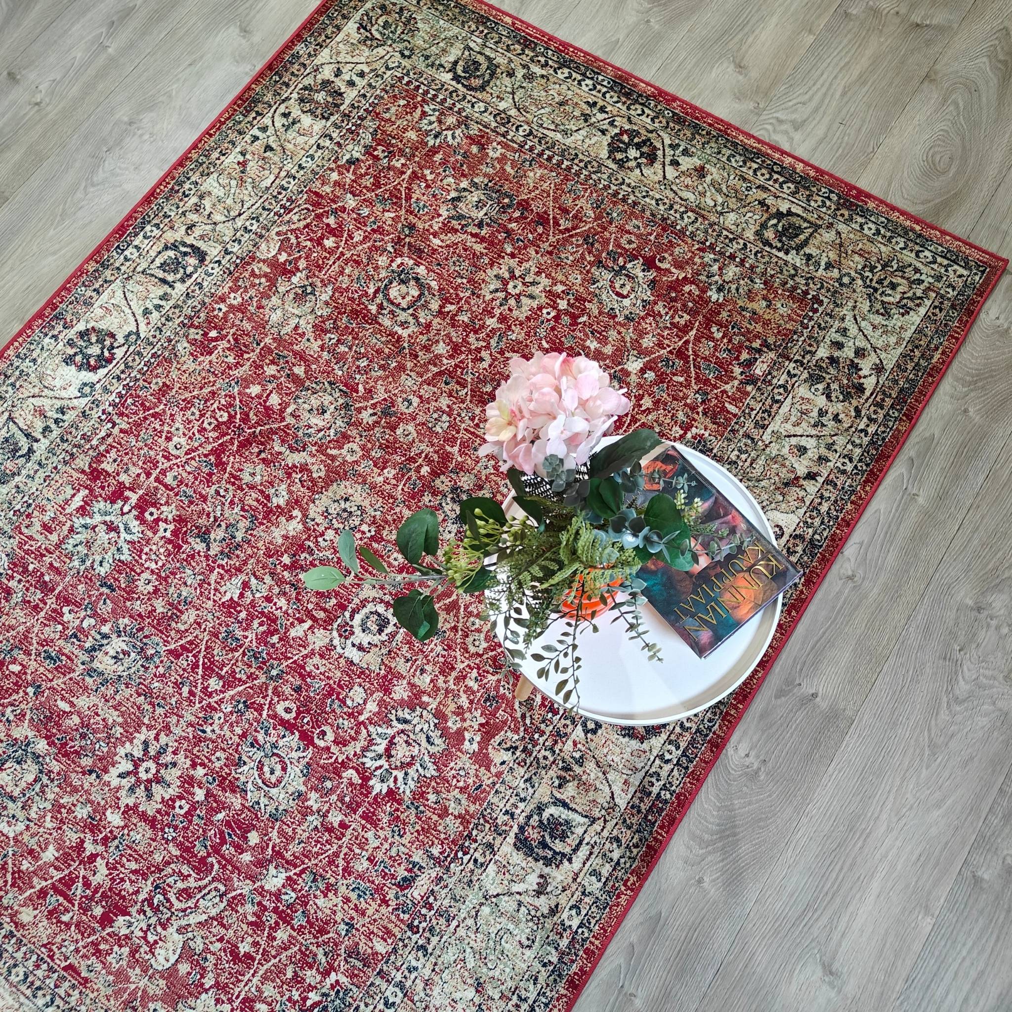 Velouria viskoosimatto - punainen