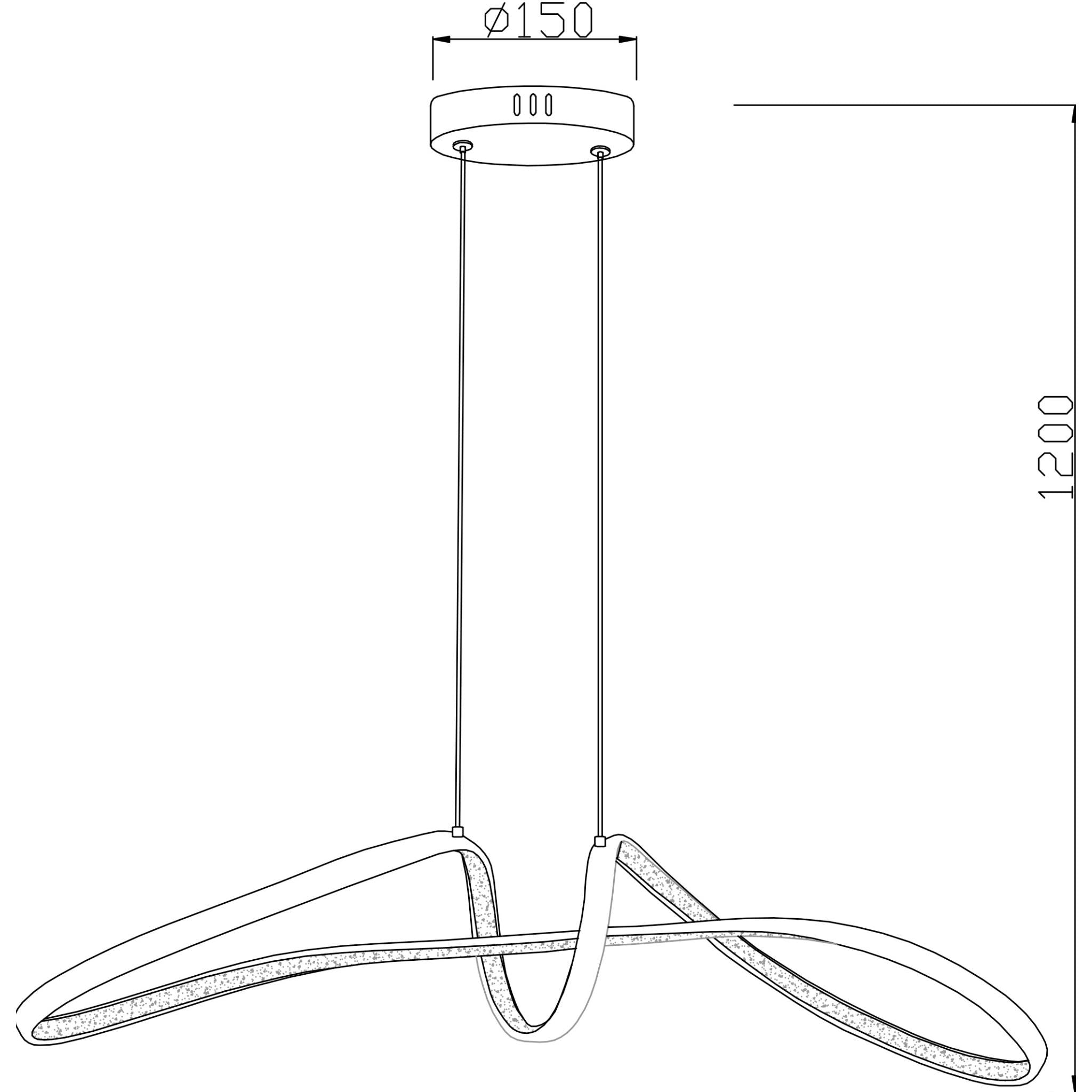Weva 343501-30 - Pendant lamp - Black