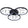 FocusLight Rings LED - Kattovalaisin - Ø62 cm - 3x10W - CCT 3600lm - Musta