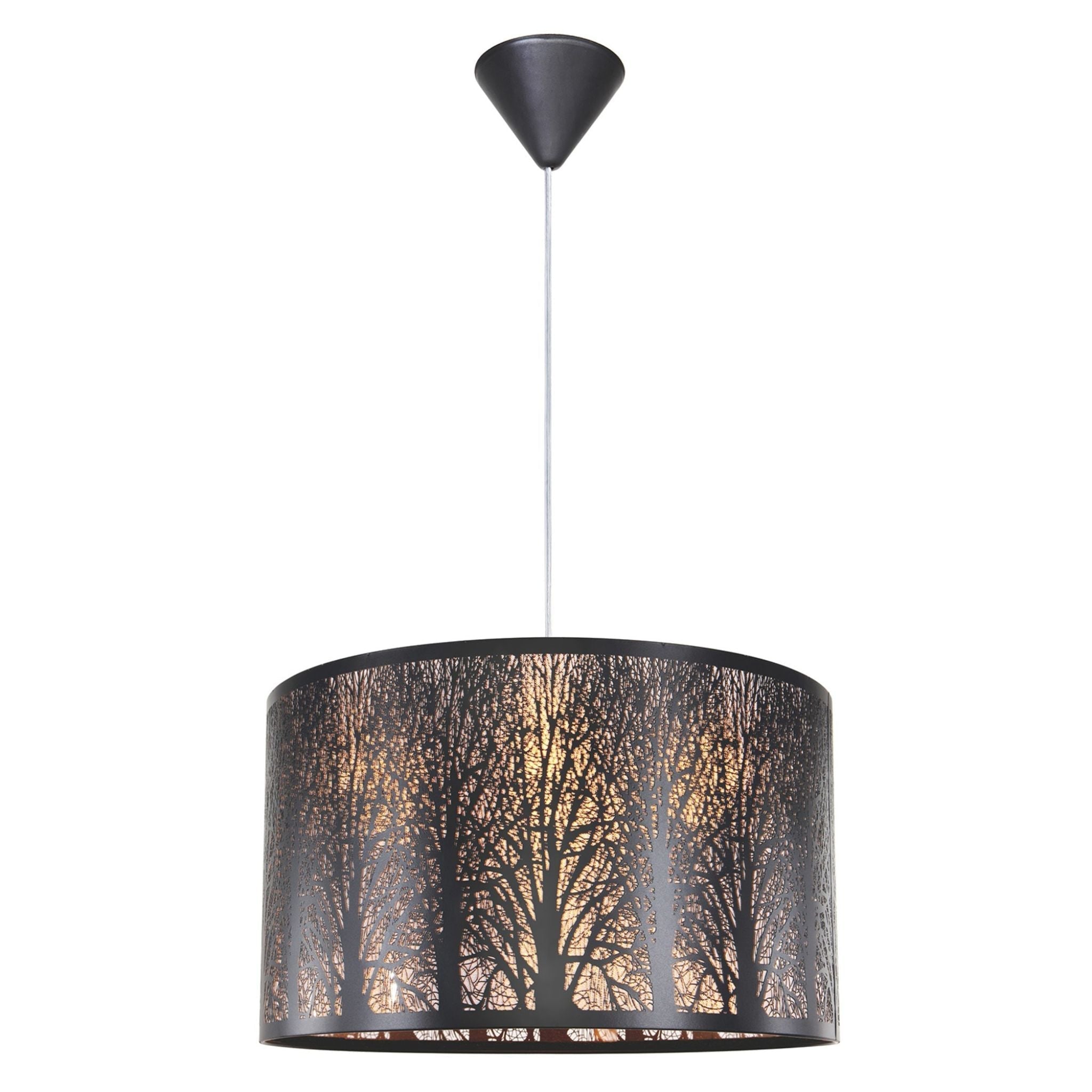 FocusLight Metsä - Riippuvalaisin - Musta - Ø40 cm