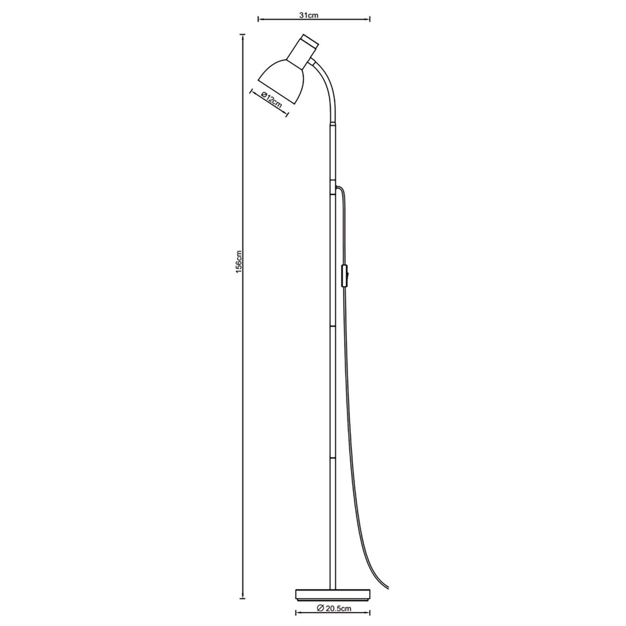 FocusLight Oslo - Lattiavalaisin - Vihreä - 156 cm