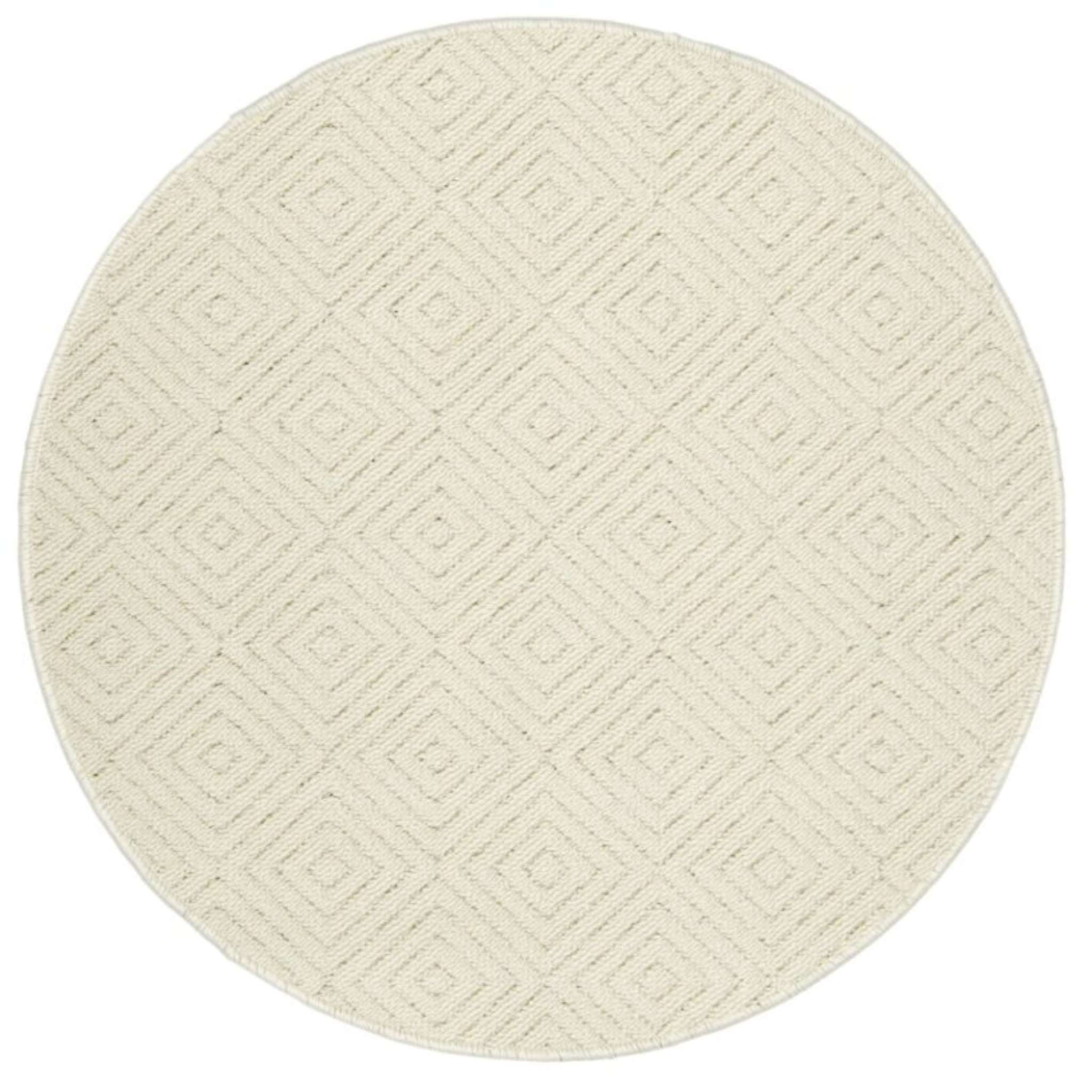 Selja kumipohjainen matto - luonnonvalkoinen