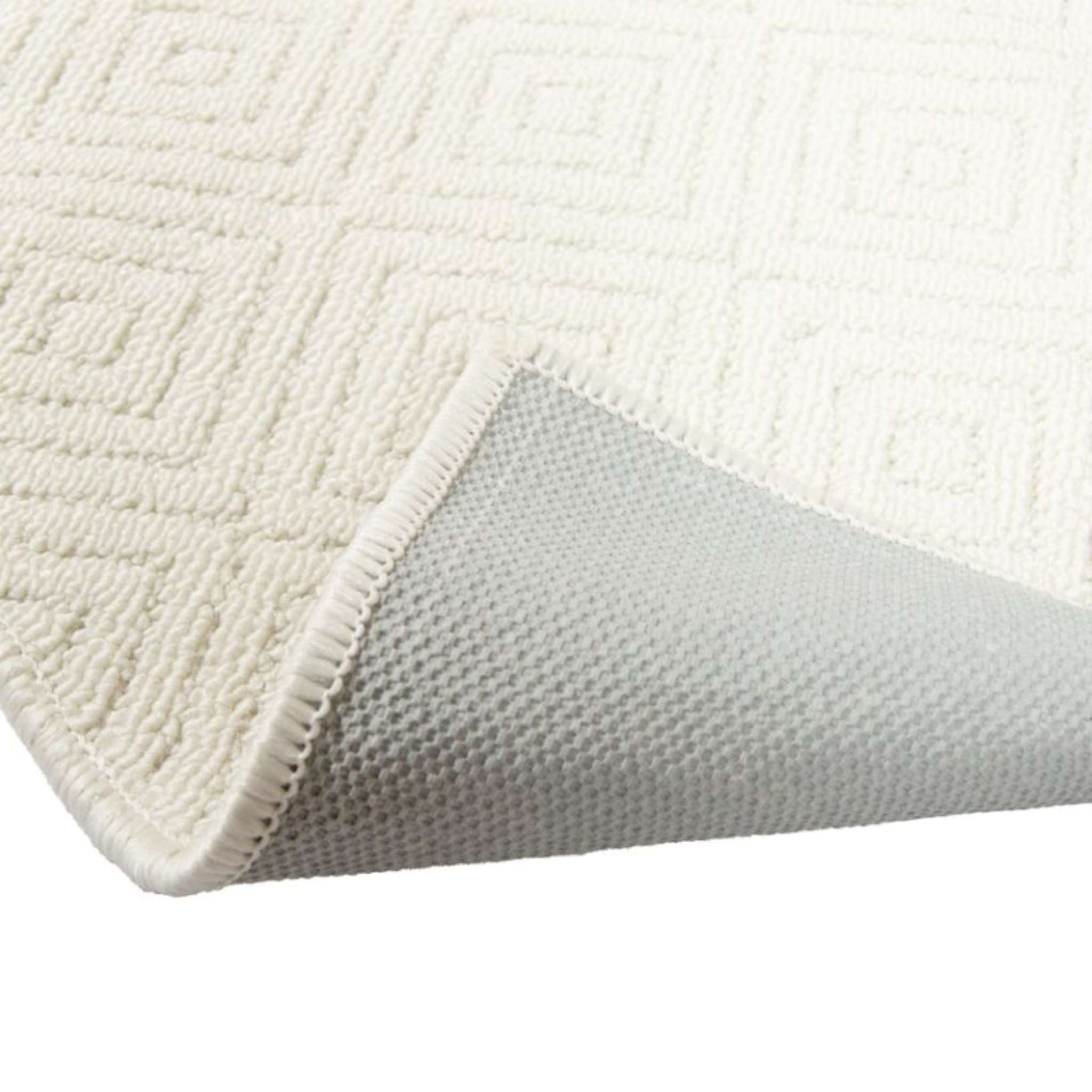 Selja rubber backed rug - natural white