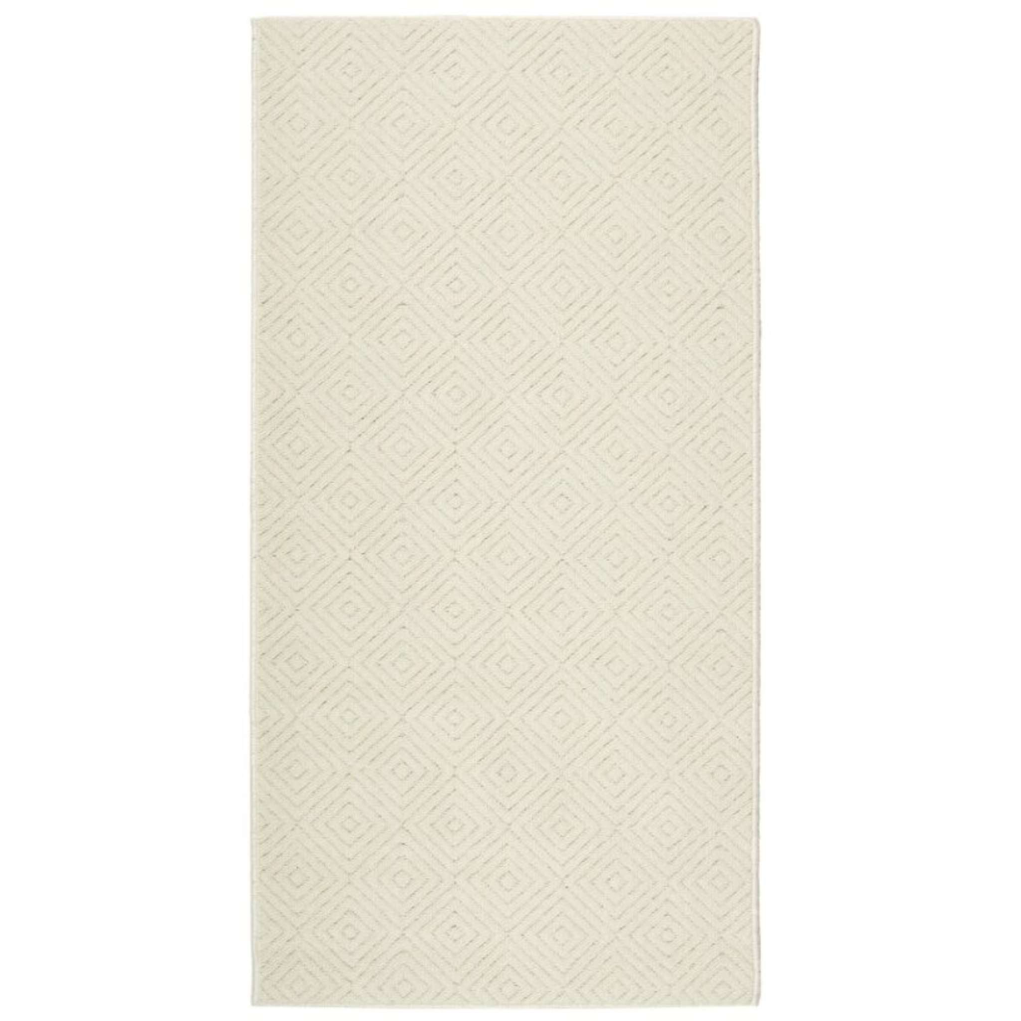 Selja rubber backed rug - natural white